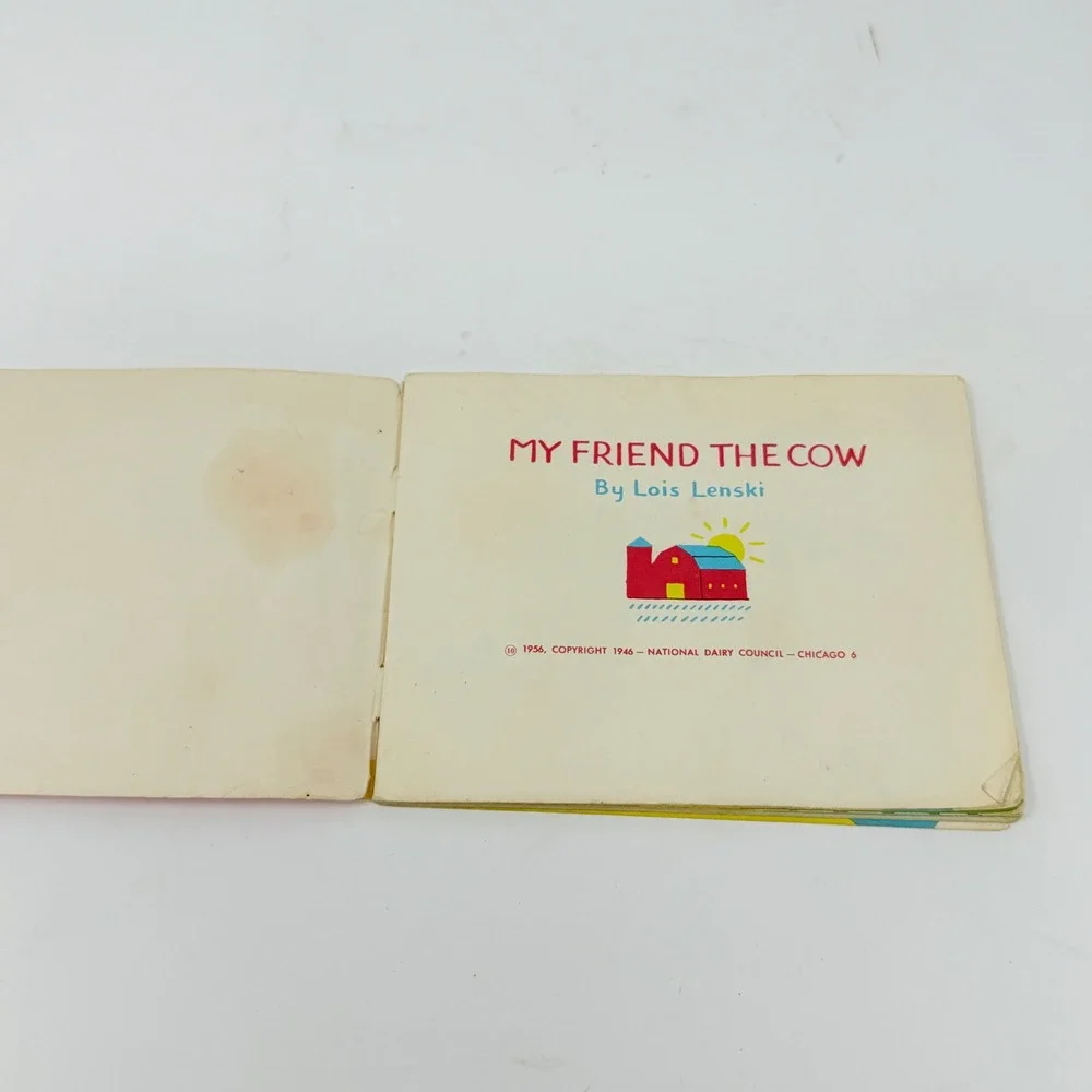My Friend the Cow Book‎ Lois Lenski 1946 Dairy Council Childrens Collectible